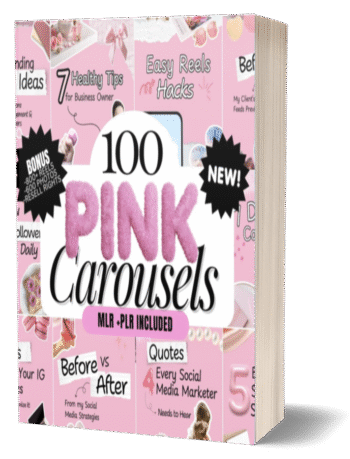 100 Aesthetic Pink Instagram Carousel Templates